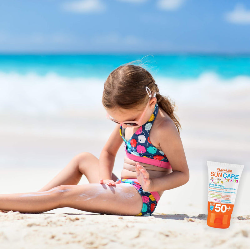 FLOSLEK Sun Protection Cream for Children SPF 50+ | 50 ml | Delicate Skin Protection | Intended for Kids Over 6 Months Old | Manufactured in EU - NewNest Australia