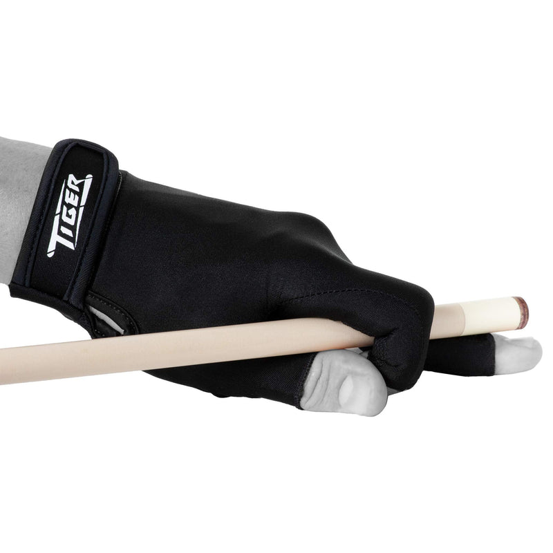 Tiger-X Billiard Glove - Black - for Left Hand by Tiger Products Medium - NewNest Australia