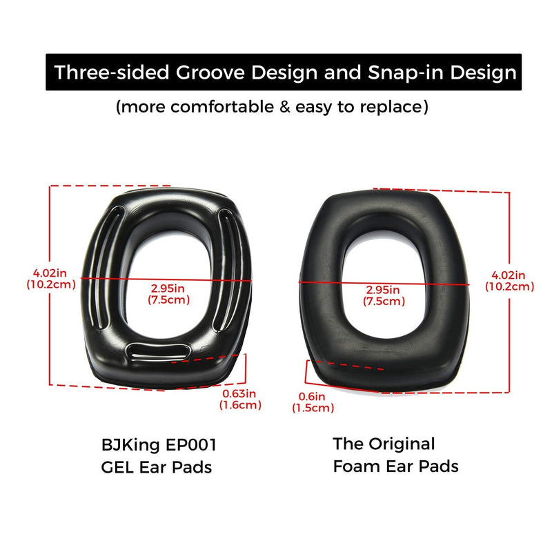 Gel Ear Pads, High Density Noise Reduction Replacement Gel Cups for Howard Leight Impact Sport Pro Sync Leightening Shooting Earmuff - NewNest Australia