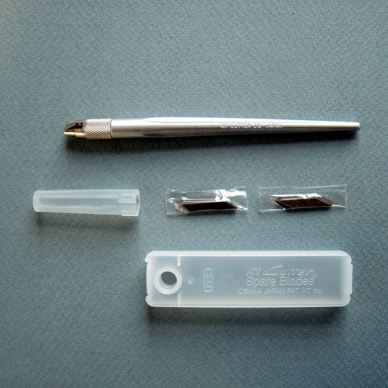 NT Cutter Aluminum Die-Cast Holder Art Knife, 1 Knife (D-400GP) Standard - NewNest Australia