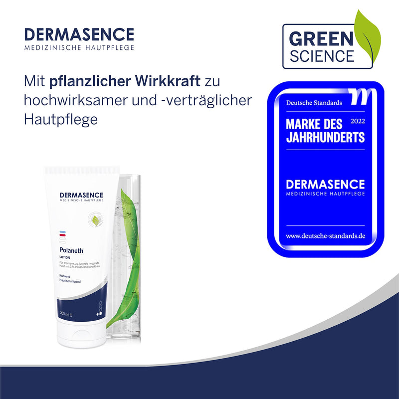 Dermasence Polaneth Lotion - Cooling Body Care For Dry And Itching Prone Skin - Additional Nourishing With Urea And Oils - Itching Reducing With Instant And Long-Term Effect - 200 Ml - NewNest Australia
