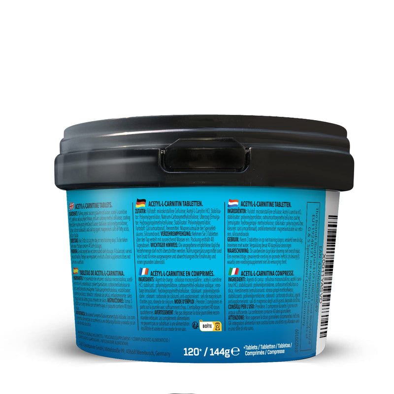 Bodylab24 Acetyl L-Carnitine 120 Tablets, Natural Amino Acid, For Endurance And Strength Athletes In The Definition Phase, 500 Mg Acetyl L-Carnitine Per Tablet, Gluten-Free, Lactose-Free, Sugar-Free - NewNest Australia