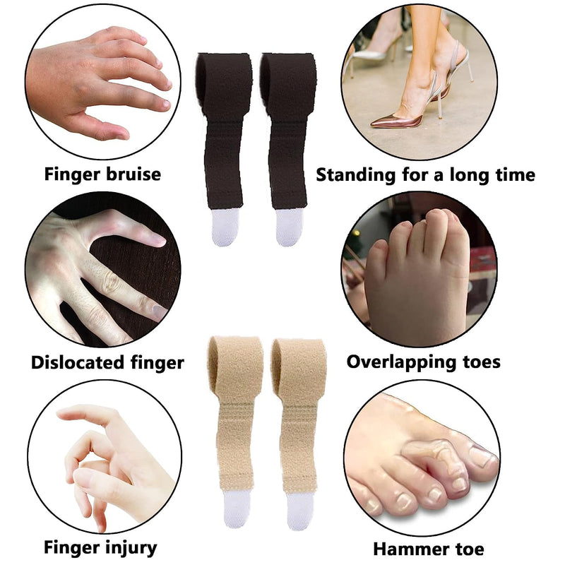 Joyola 12 X Hammer Toe Bandage, Hammer Toe Corrector, Correction Spacer, Universal Toe Correction Band, Toe Protection Bandage, For Finger Hammer Toe Separator - NewNest Australia