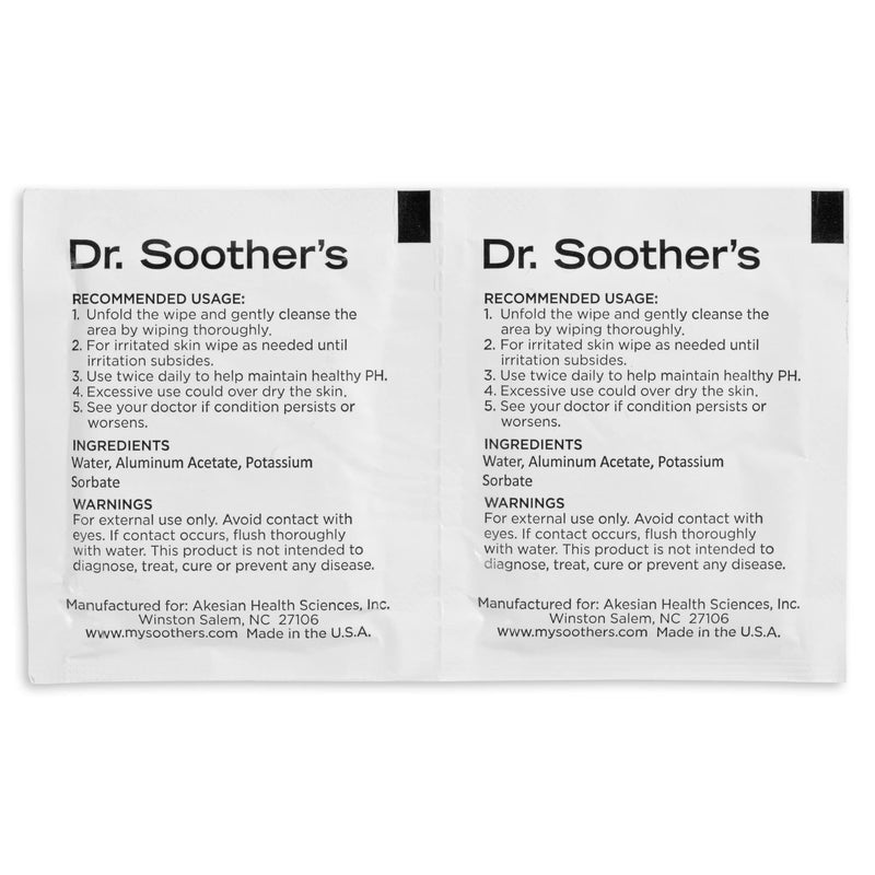 Dr. Soother's Healthy Wipes - PH Balanced - Hypoallergenic - Alcohol & Fragrance Free - 30 Individually Wrapped Feminine Hygiene Wipes - Women & Girls 30 Count (Pack of 1) - NewNest Australia