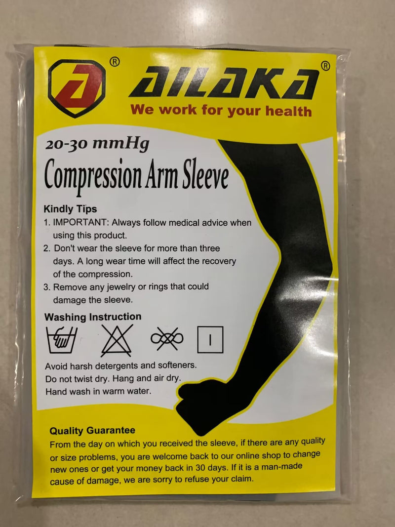 Ailaka Medical Compression Lympedema Women Men Compression Arm 20-30 Mmhg Compression Sleeves With Polka Dot Silicone Band Arm Support For Varicose Veins, Lymphedema, Arthritis, Tennis Elbow - NewNest Australia