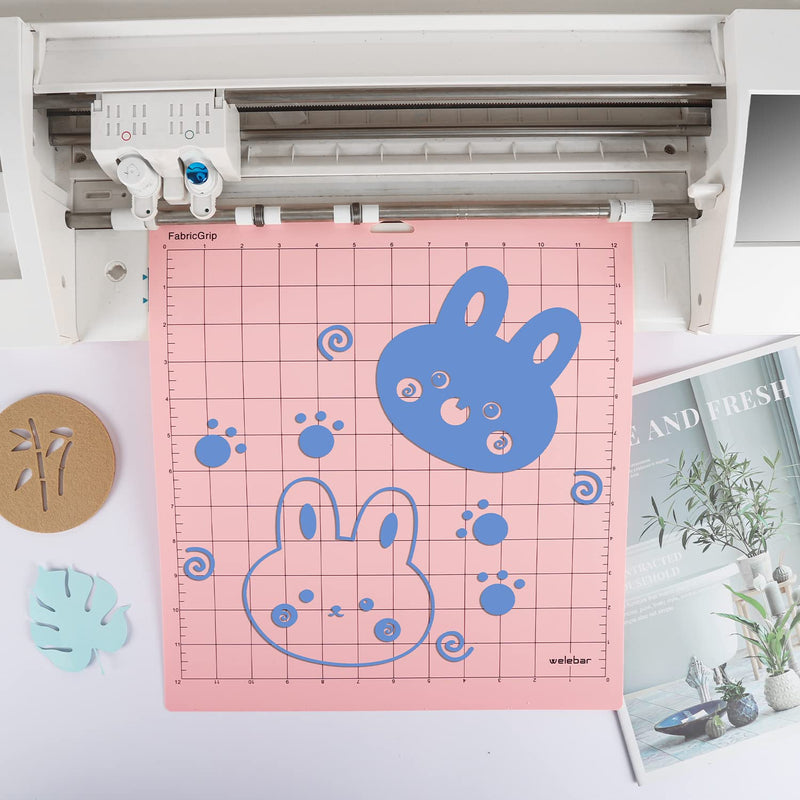 Welebar 5 Pack Cutting Mats for Silhouette Cameo 4/3/2/1, 12x12 Inch StandardGrip/LightGrip/StrongGrip/FabricGrip, Cutting Mats for Sewing, Quilting, Craft… Blue, green,military green, purple, pink, 5 Mats - NewNest Australia