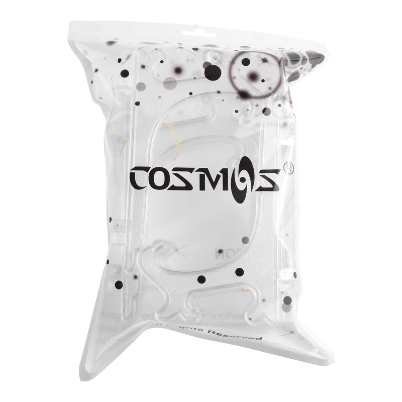 NewNest Australia - Cosmos Pack of 12 Clear Plastic Easels Plate Stands to Display Plates, Pictures or Other Items, 6 Inch Tall (Clear) 