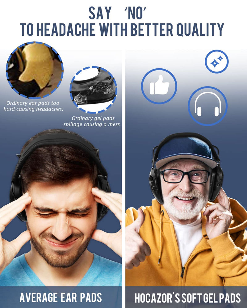 Replacement Gel Ear Pads Compatible with Actfire Electronic Hearing Protector, Walker's Razor Series Shooting Earmuffs Silicone Ear Cushions Hygiene Kit Hocazor G-1000 Compatible With Actfire & Walker's Razor - NewNest Australia