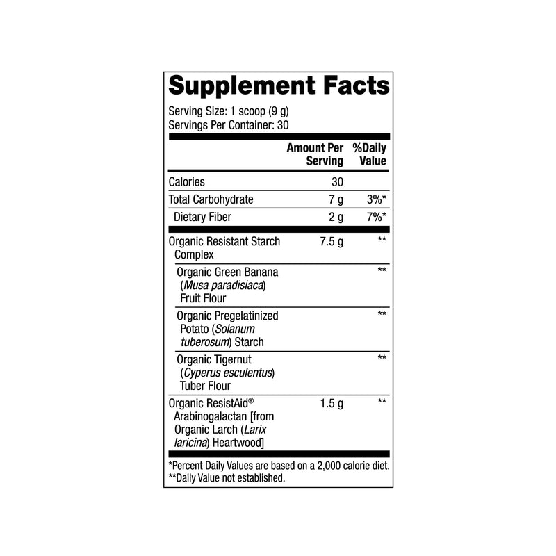 Dr. Mercola Unflavored Organic Resistant Starch Complex, 9.52 Oz. (30 Servings), Non GMO, Gluten Free, Soy Free, USDA Organic - NewNest Australia
