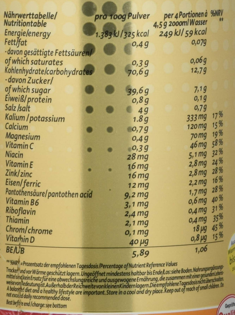Peeroton Mvd Mineral Vitamin Drink - Blood Orange, Electrolyte Powder With 5 Essential Electrolytes Plus Zinc, Magnesium And Vitamin C - Take Regularly And Strengthen The Immune System, 300 G - NewNest Australia
