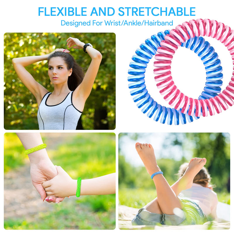Mosquito Repellent Bracelet, LYUNIT 12 Packs Mosquito Bands, 100% Natural Deet Free Insect Repellent Bands, Anti Insects,Bugs and Midge, Long-Lasting Waterproof, Safe Pest Control for Kids and Adults - NewNest Australia