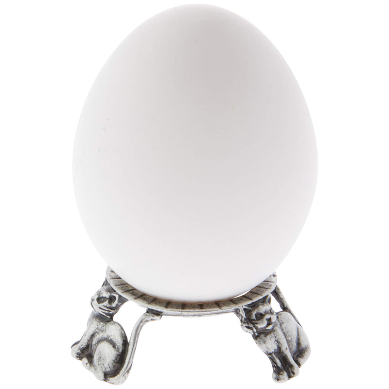 NewNest Australia - Bard's Pewter Egg Stand/Holder, Cats, 0.875" Diameter (Fits Hen Sized Eggs) 1 