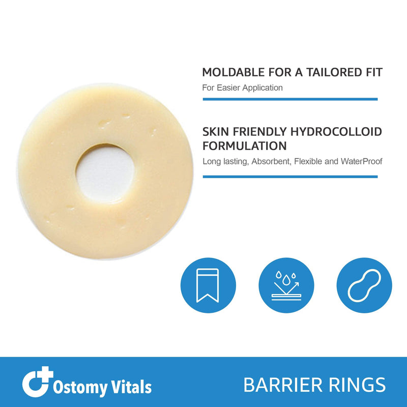 OstomyVitals | Ostomy Barrier Rings | Stoma Rings | Pack of 10 - NewNest Australia