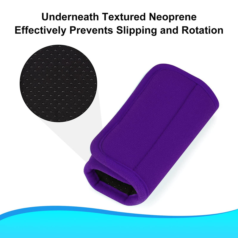 supregear Walker Grips (2 Pack), Soft Padded Hand Covers, Non-slip Comfortable Cushion Padding for Folding Rolling Wheelchair Rollator Crutch Handle, Moisture Wicking Mobility Accessory, Purple - NewNest Australia