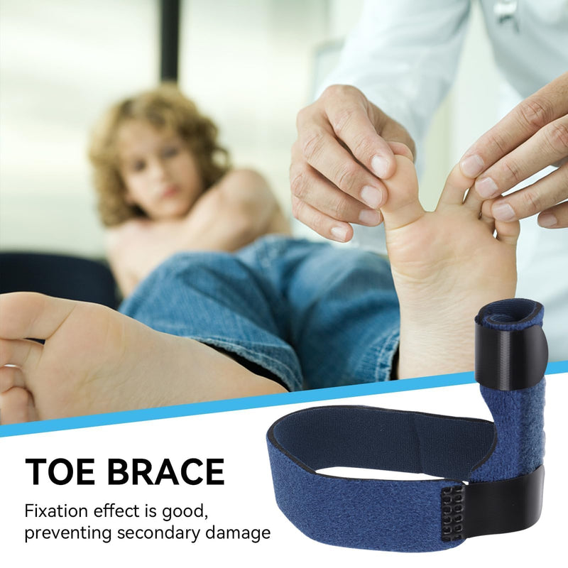 Agatige Big Toe Bandage, Fabric Hammer Toe Bandage Toe Separator Bunion Splint with Support Straps for Men Women Broken Toe Hallux Valgus Correction (Blue) Blue - NewNest Australia