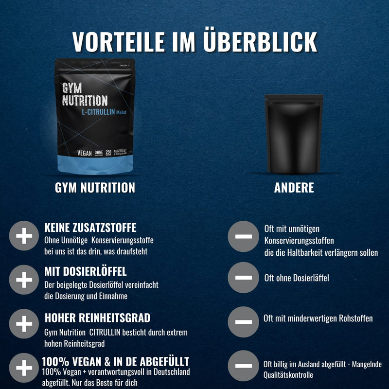 L-Citrulline Malate Powder | Vegan | Nitrogen ‚ German Premium Quality Booster For Better Blood Circulation, Pump And More Power (Vegan & Halal) | No Nitrogen Booster For Training Gym ‚ Nutrition - NewNest Australia