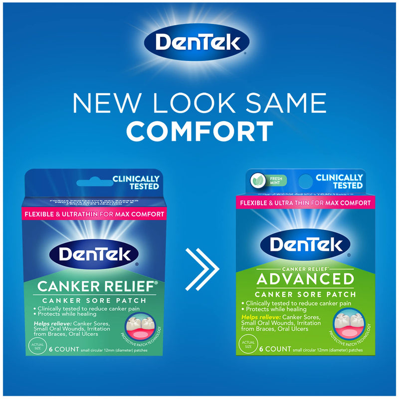 DenTek Canker Relief Canker Sore Patch Relieves Canker Pain, 6 Count (Pack of 1) - NewNest Australia