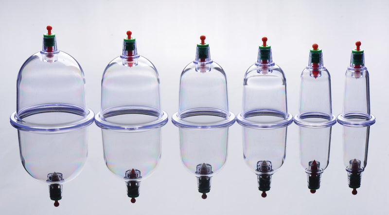 Master Series Sukshen 6 Piece Cupping Set with ACU-Points - NewNest Australia