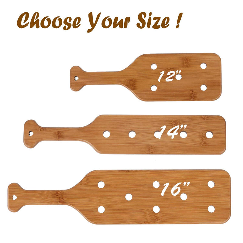 Battife 12inch Bamboo Paddle - Lightweight Durable Smooth Wooden Paddle with Airflow Holes - NewNest Australia