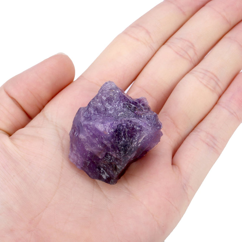 Jovivi 0.1 lb Rough Amethyst Crystal Raw Purple Quartz Rock Natural Chakra Stone for Cabbing,Tumbling,Lapidary,Polishing, Wicca &Reiki Healing Crystal Balancing (1.18"-1.37") Amethyst(1.18"-1.37") - NewNest Australia