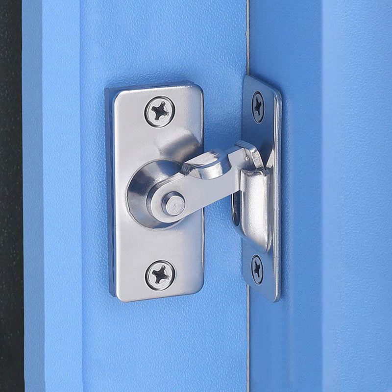 Alamic 90 Degree Door Lock 1-3/4" Right Angle Door Latch Bolt Stainless Steel Sliding Door Lackock Latch Hasp for Door Window Closet Barn Door Lock - 2 Pack - NewNest Australia