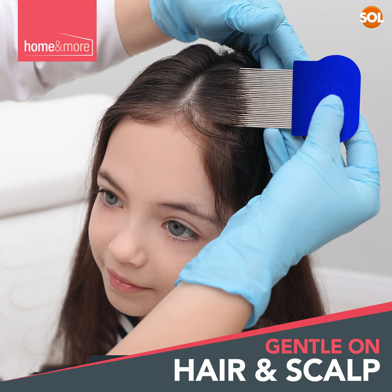 2pk Metal Nit Comb for Headlice Treatment Kids & Adults | Head Lice Combs for Kids, Nit Combs for Adults Lice Comb, Nit Combs Kids, Nit Combs for Long Thick Hair, Knit Comb, Headlice Comb - NewNest Australia