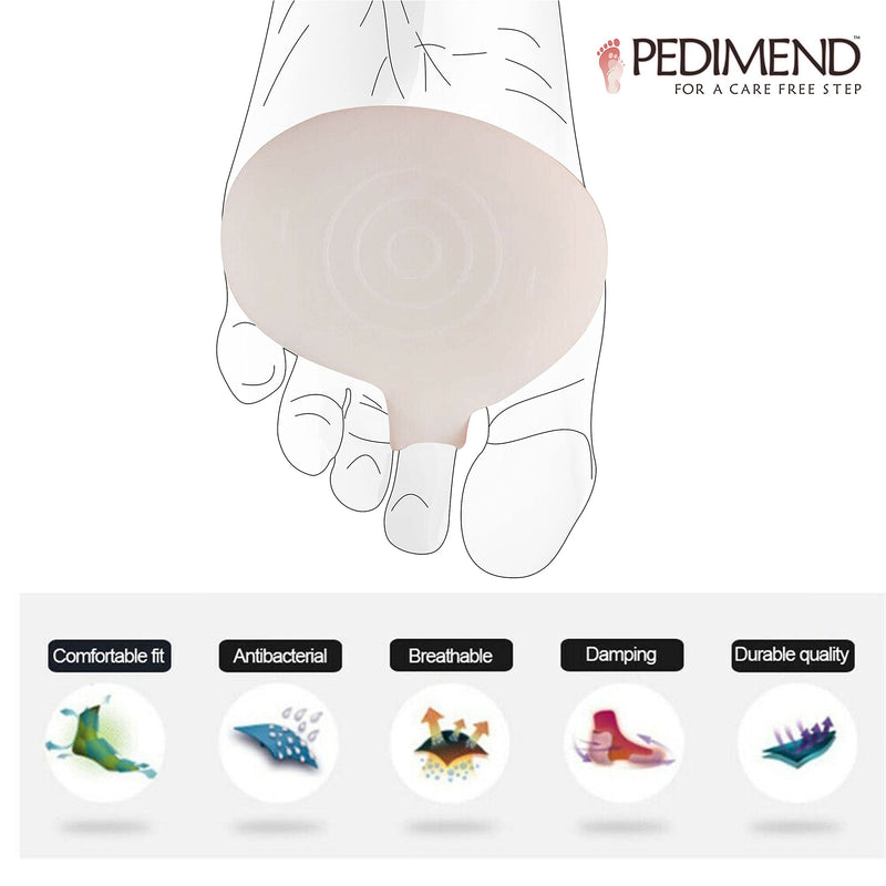 Pedimend Mortons Neuroma Running Support - 4 Pieces | Pressure Relieving Pads | Metatarsalgia Insoles | Rapid Pain Relief Sore Feet | Ball of Foot Soft Cushion | Shoe Padding Metatarsal Half Inserts - NewNest Australia