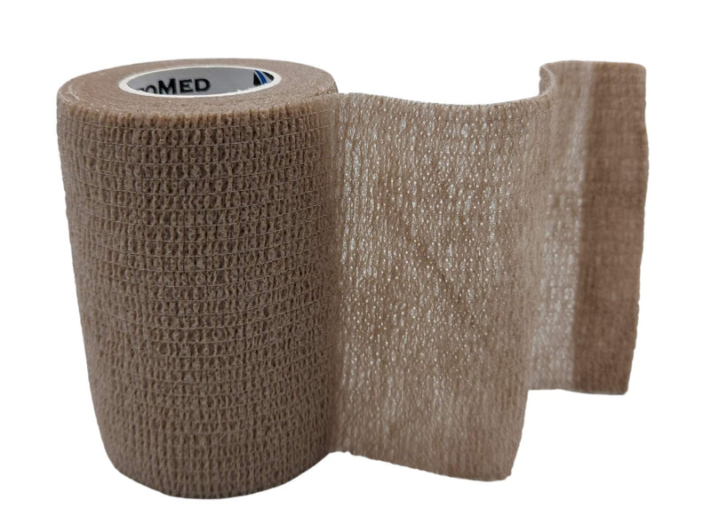 Pintomed Self-Adhesive Bandage Stretched - 10 X Beige Bandages Rolls - 7.5 Cm X 4.5 M Cohesive Bandage Bandage Fixation Bandage Self-Adhesive Health Plaster Sports Tape Piece For Wrist Leg Arm Vet - NewNest Australia