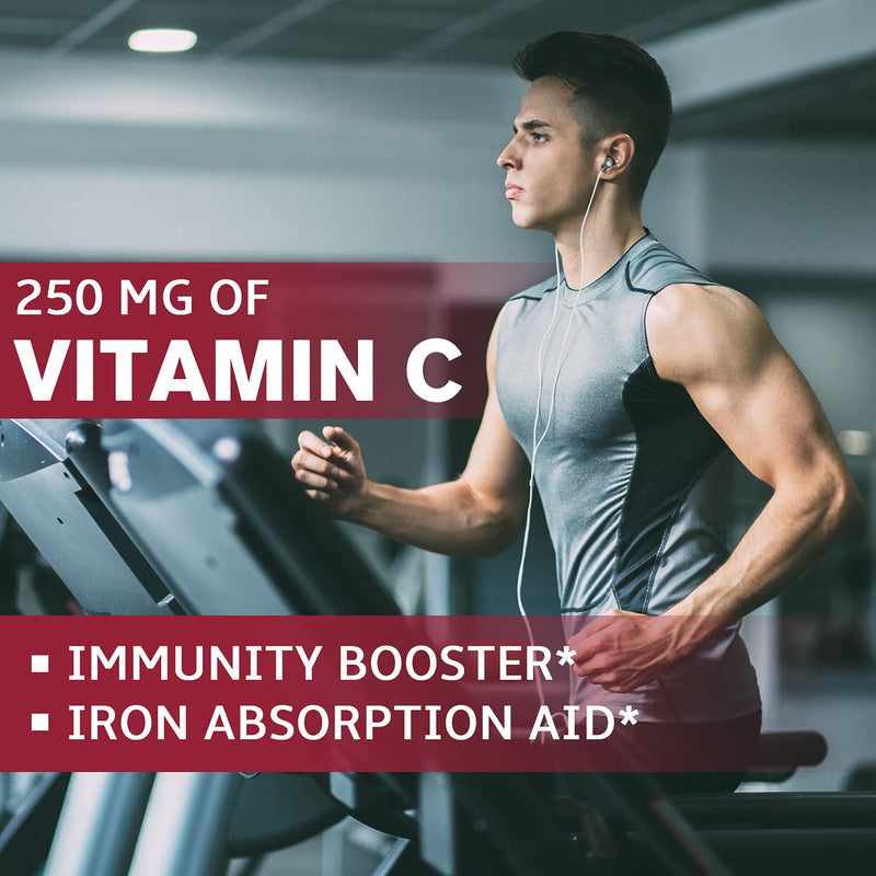 Doctor’s Recipes Iron 65 mg Carbonyl Iron with Vitamin C, Maximized Absorption Easy on The Stomach, Red Cells Formation, Blood, Heart, Brain, Muscle & Immunity Health, Vegan Non-GMO 60 Tablets - NewNest Australia