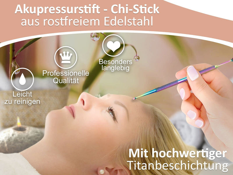 Instrumentsnrw Acupressure Pen Acupuncture Pen Diameter 5/10 Mm Point Finder Meridian Pen Stainless Steel Ball Acupressure Pen Acupuncture Rod (Titanium Multi-Colour) - NewNest Australia