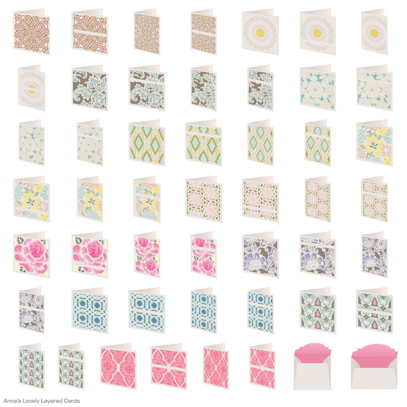 Cricut 2002882 Anna's Lovely Layered Cards Cartridge - NewNest Australia