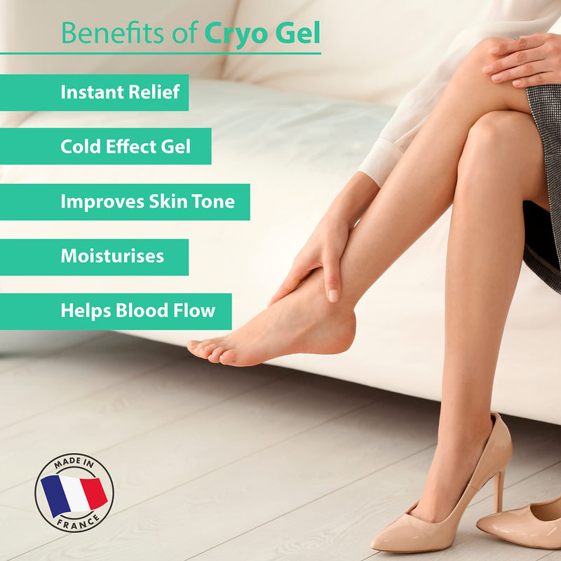Cryo gel Heavy legs relief - Muscle gel - Cooling gel - Anti-Cellulite gel - Sore muscle rub - Aching Joints - Gel max strength - Swollen legs - Special Cooling Action - 500ml - 17.59 fl oz - NewNest Australia