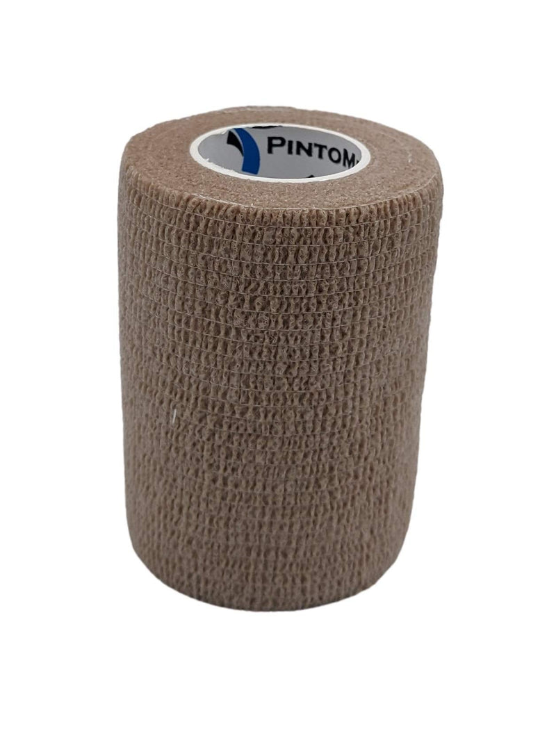 Pintomed Self-Adhesive Bandage Stretched - 10 X Beige Bandages Rolls - 7.5 Cm X 4.5 M Cohesive Bandage Bandage Fixation Bandage Self-Adhesive Health Plaster Sports Tape Piece For Wrist Leg Arm Vet - NewNest Australia