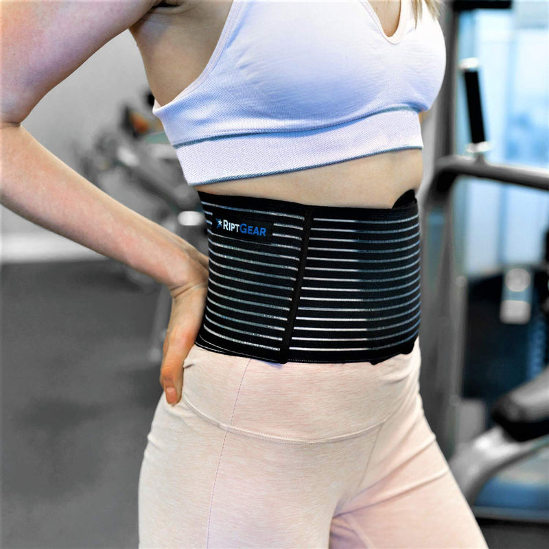 RiptGear Umbilical Hernia Belt for Men and Women - Abdominal Support Binder with Compression Pad - Supports Waist and Tummy after Surgery, Postpartum, and Belly Button Hernia Aid (Small/Medium) Small/Medium (Pack of 1) - NewNest Australia
