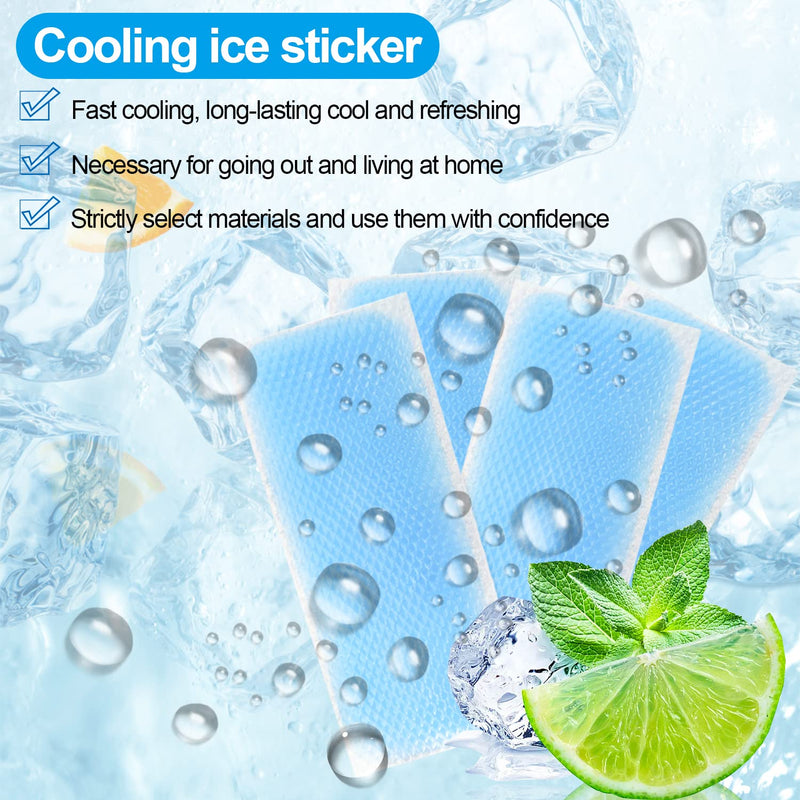Pack of 50 cooling plasters, instant cold compress, cold pack gel, fever plasters, heat stroke cooling plasters, for fever complaints and migraines 5 x 12 cm - NewNest Australia