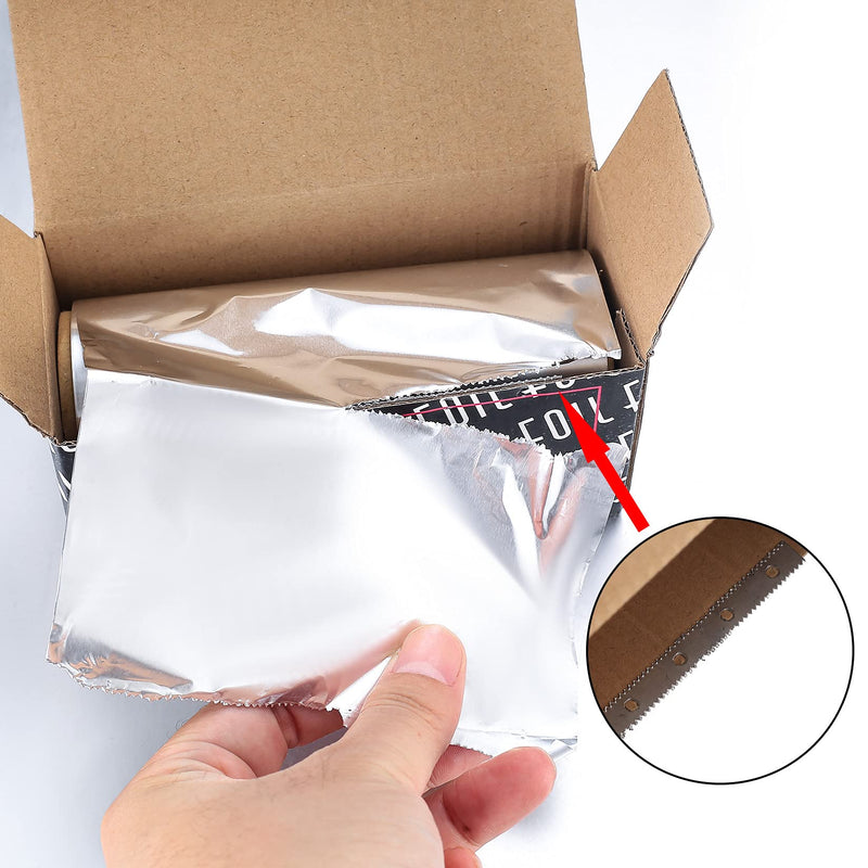 Zhujiehigh Hair Foil, Aluminium Foil, Hair Foils for Highlighting, Silver Hair Tinfoil Foil, Hair Foil Roll Tool for Coloring, Hairdressing, Modeling, Hair Salon - 14 * 12 cm - NewNest Australia