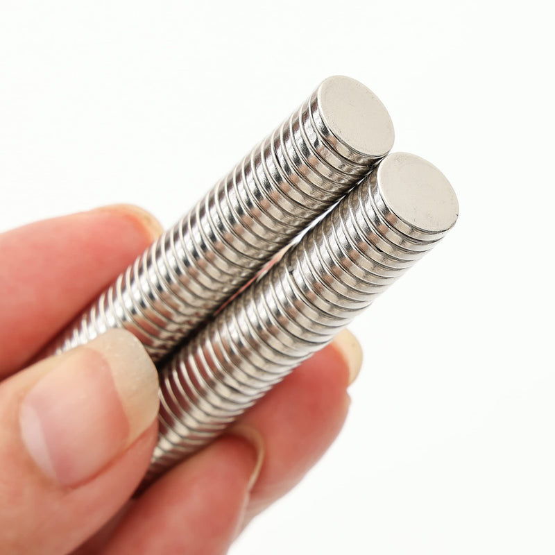 Small Round Magnets, 70Pcs 10x2 MM Mini Neodymium Fridge Magnets, Multi-Use Tiny Sliver Magnets for Fridge, Whiteboard, Dry Erase Board in Home, Kitchen, Office and School - NewNest Australia