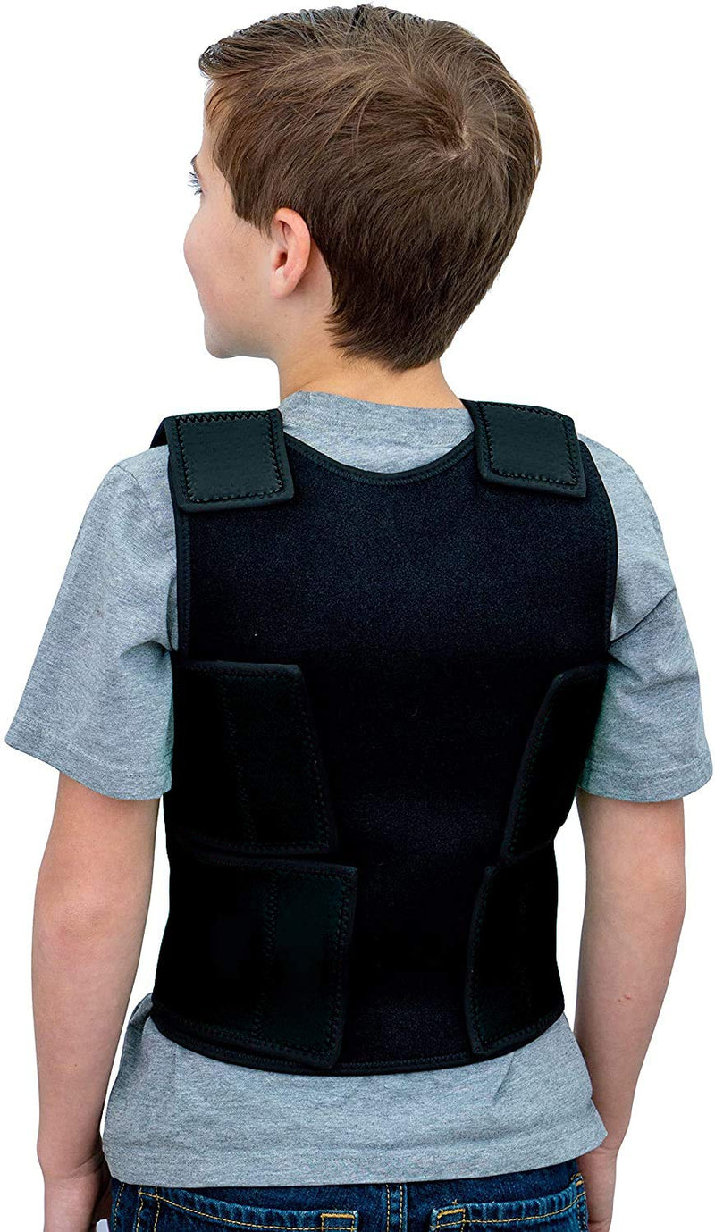 Special Supplies Sensory Compression Vest Deep Pressure Comfort for Autism, Hyperactivity, Mood Processing Disorders, Breathable, Form-Fitting, Kids and Adults (Black, X-Small 14x24 inches) Black X-Small (Pack of 1) - NewNest Australia