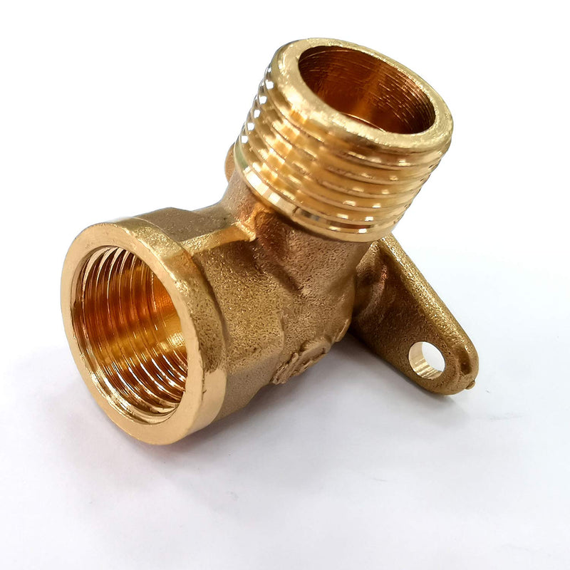 G1/2 Male x G1/2 Inch Female Straight Thread Brass Pipe Fittings 90 Degree Drop Ear Elbow 2 Pack Nominal Copper Pipe Threaded 1 - NewNest Australia