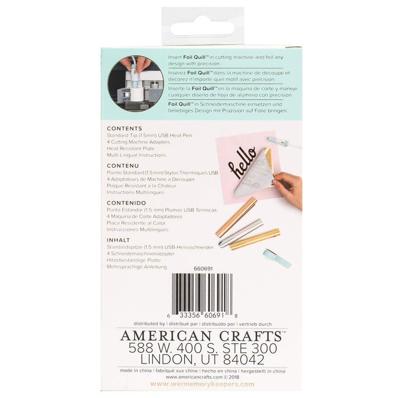 We R Memory Keepers 0633356606918 Foil Quill-Standard Tip Pen (6 Piece), Multi - NewNest Australia
