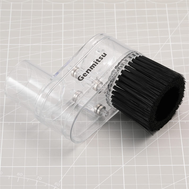 Genmitsu CNC Dust Shoe ABS Cover Cleaner for 3018 Series CNC Router/CNC Machines with a 42mm Diameter Motor, Hose Adapter Outer Diameter 38mm (1.5″), Transparent For 42mm Diameter Motor - NewNest Australia