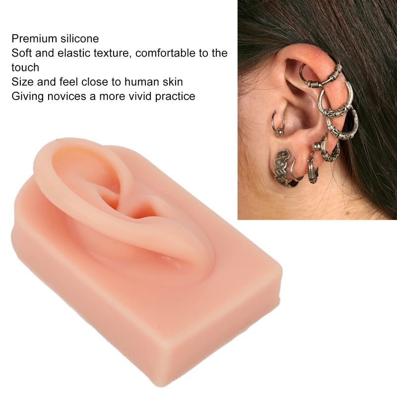 Silicone Ear Model, Soft, Flexible Right Model, Artificial Ear, Silicone Body Parts, Realistic Silicone Ear Shape For Piercing Exercises, Jewelry Display, Acupuncture (1#) - NewNest Australia