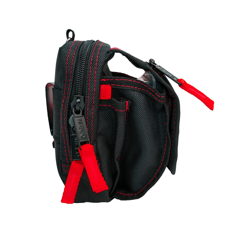 MELOTOUGH Heavy Duty Tradesman Pro Tool Pouch with Various Sized Pockets and Electrical Tape Thong,Hammer Holder Electricians Tool Pouch 10 Pockets red color - NewNest Australia