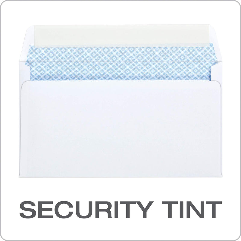 Quality Park #6 3/4 Security-Tinted Envelopes with Peel & Seal, 100-Pack, White – QUA10417 1 - NewNest Australia