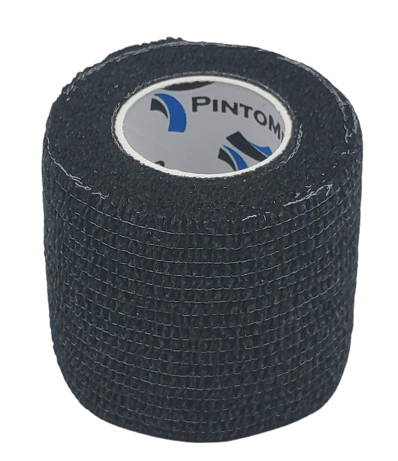 PintoMed - 3 BEIGE + 3 BLACK Cohesive Bandage Stretched 6 Rolls x 5cm x 4.5m Self-adhesive Flexible Bandages, Professional Quality, First Aid Sports Wrap Bandages - Pack of 6 - NewNest Australia