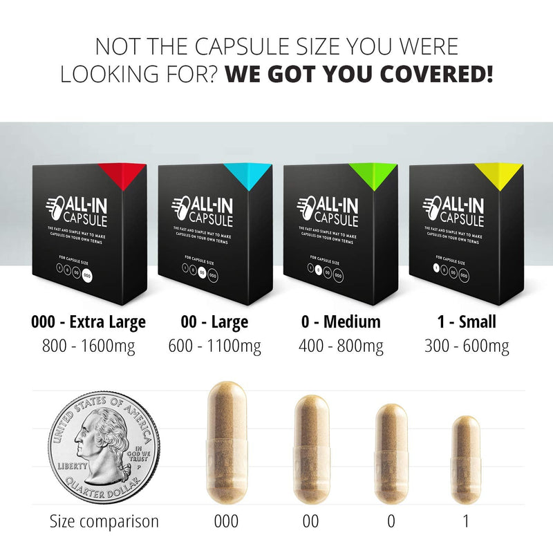 All-In Capsule Capsule Filler For The Size 0 - Make Your Empty Capsules For Filling Yourself - Use Gelatin Or Vegan Empty Capsules - Clearly Explained In The Video - NewNest Australia