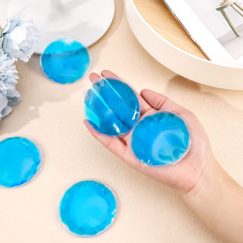 umorismo 10 Pcs Gel Ice Packs Ice Pads Small Hot Cold Compress Ice Bag Reusable for Kids Adult Injuries, Beauty, Wisdom Teeth, Pain Relief, Toothaches, Eye, Fever(10 Round) 10 (Round） - NewNest Australia