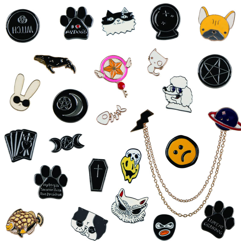 Mixed Enamel Lapel Pin Set 20 Pieces | Decoration for Backpack, Hat and Jacket | Gift for Friends, Children, Families ( Mystery Style ) - NewNest Australia