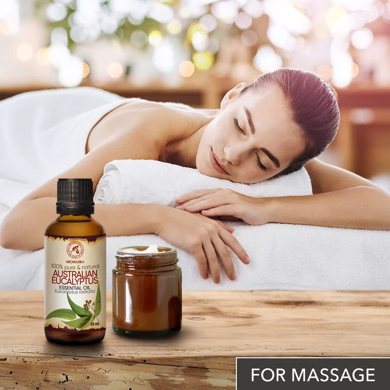 Australian Eucalyptus Oil 50 Ml - Eucalyptus Radiata - 100% Pure & Natural Oil - Australia - Best For Sauna - Aroma Diffuser - Oil Burner - Bathroom - Best For Beauty - NewNest Australia