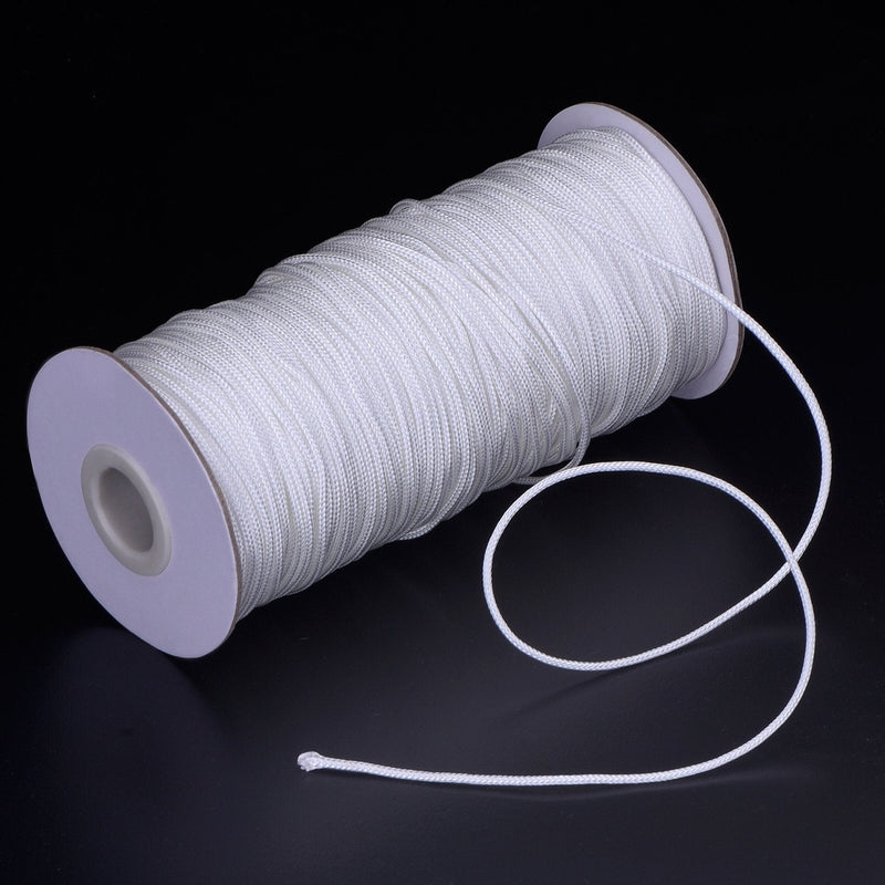 Outus 109 Yards/Roll White Braided Lift Shade Cord for Aluminum Blind Shade, Gardening Plant and Crafts(1.8 mm) - NewNest Australia